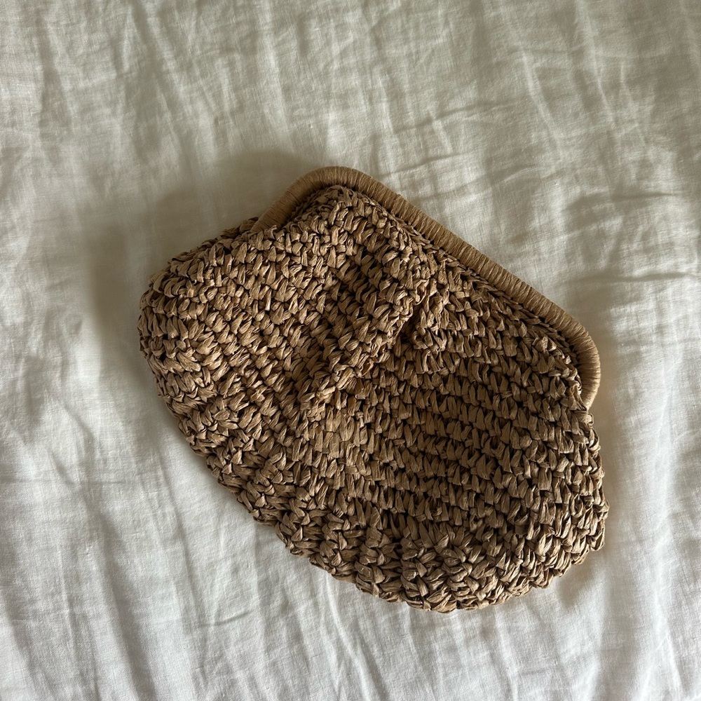 Straw Clutch & Crossbody